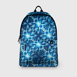 Рюкзак Светящиеся голубые цветы, цвет: 3D-принт — фото 2