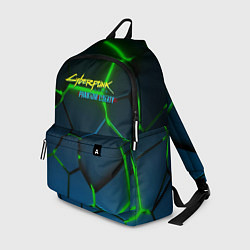 Рюкзак Cyberpunk 2077 phantom liberty green neon, цвет: 3D-принт