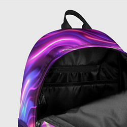 Рюкзак Неоновые волны, цвет: 3D-принт — фото 2