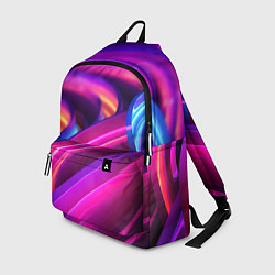 Рюкзак Неоновые абстрактные волны, цвет: 3D-принт