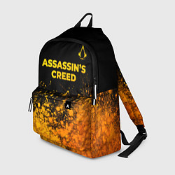 Рюкзак Assassins Creed - gold gradient: символ сверху, цвет: 3D-принт