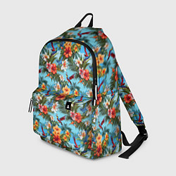 Рюкзак Паттерн с цветами, цвет: 3D-принт
