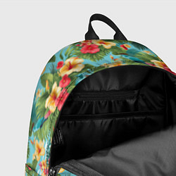 Рюкзак Летние гавайские цветочки, цвет: 3D-принт — фото 2