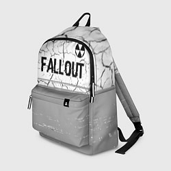 Рюкзак Fallout glitch на светлом фоне: символ сверху, цвет: 3D-принт