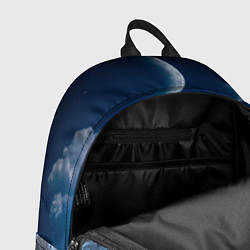 Рюкзак Ночные горы в природе и небо с нло, цвет: 3D-принт — фото 2