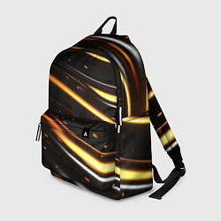 Рюкзак Золотые плавные линии, цвет: 3D-принт
