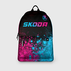 Рюкзак Skoda - neon gradient: символ сверху, цвет: 3D-принт — фото 2