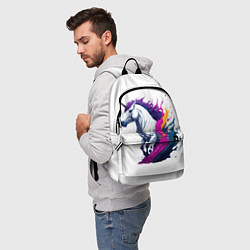 Рюкзак Единорог в красках, цвет: 3D-принт — фото 2