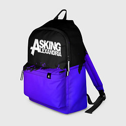 Рюкзак Asking Alexandria purple grunge, цвет: 3D-принт