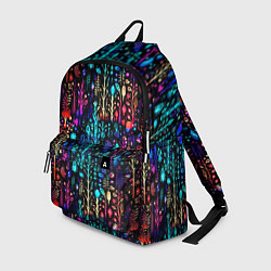 Рюкзак Флуоресцентные Цветы, цвет: 3D-принт
