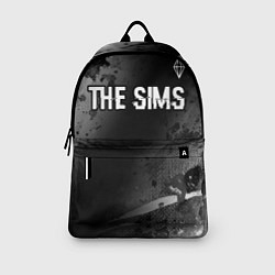 Рюкзак The Sims glitch на темном фоне: символ сверху, цвет: 3D-принт — фото 2