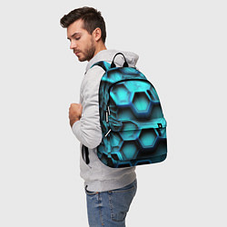 Рюкзак Броня из неоновых плит, цвет: 3D-принт — фото 2