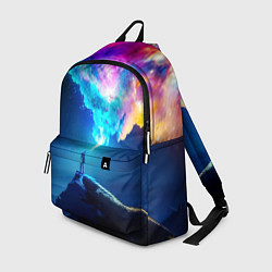 Рюкзак Цветной космос и горы, цвет: 3D-принт