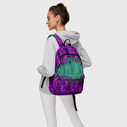 Рюкзак Фиолетовое пламя, цвет: 3D-принт — фото 2