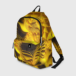 Рюкзак Желтая объемная текстура, цвет: 3D-принт