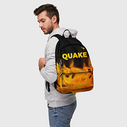 Рюкзак Quake - gold gradient: символ сверху, цвет: 3D-принт — фото 2