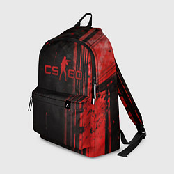 Рюкзак CS GO black red brushes, цвет: 3D-принт