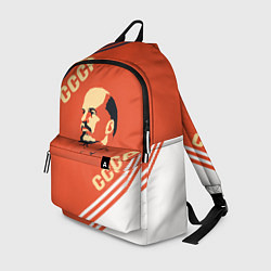 Рюкзак Ленин на красном фоне, цвет: 3D-принт