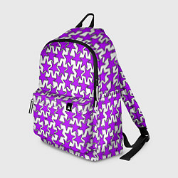 Рюкзак Ретро звёзды фиолетовые, цвет: 3D-принт