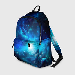 Рюкзак Звёздный космос чёрно-синий, цвет: 3D-принт