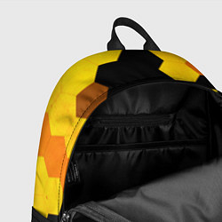 Рюкзак Volvo - gold gradient: символ сверху, цвет: 3D-принт — фото 2