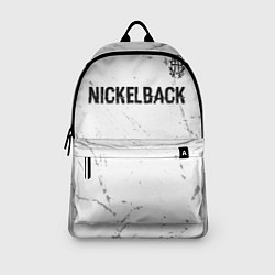 Рюкзак Nickelback glitch на светлом фоне: символ сверху, цвет: 3D-принт — фото 2