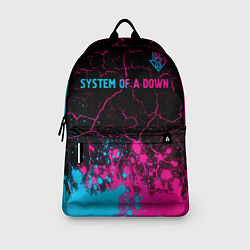 Рюкзак System of a Down - neon gradient: символ сверху, цвет: 3D-принт — фото 2