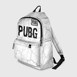 Рюкзак PUBG glitch на светлом фоне: символ сверху, цвет: 3D-принт