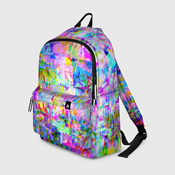 Рюкзак Яркий неоновый абстрактный Glitch, цвет: 3D-принт
