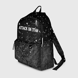 Рюкзак Attack on Titan glitch на темном фоне: символ свер, цвет: 3D-принт