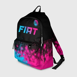 Рюкзак Fiat - neon gradient: символ сверху, цвет: 3D-принт
