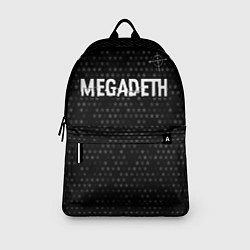 Рюкзак Megadeth glitch на темном фоне: символ сверху, цвет: 3D-принт — фото 2