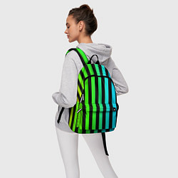 Рюкзак Цветные полоски, цвет: 3D-принт — фото 2