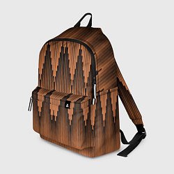 Рюкзак Ромбы в полосатом закате, цвет: 3D-принт