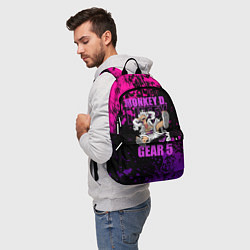 Рюкзак One piece - пурпурный гир 5, цвет: 3D-принт — фото 2
