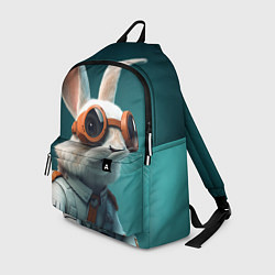 Рюкзак Белый кролик-космонавт, цвет: 3D-принт