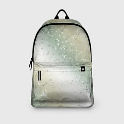 Рюкзак Абстрактный бежево-зелёный, цвет: 3D-принт — фото 2