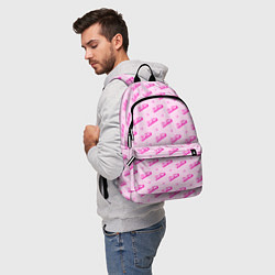 Рюкзак Паттерн - Барби и сердечки, цвет: 3D-принт — фото 2