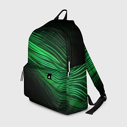 Рюкзак Green neon lines, цвет: 3D-принт