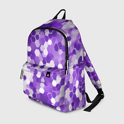 Рюкзак Кибер Hexagon Фиолетовый, цвет: 3D-принт