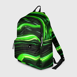 Рюкзак Зеленые объемные элементы, цвет: 3D-принт
