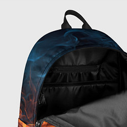 Рюкзак Fire black background, цвет: 3D-принт — фото 2