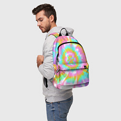 Рюкзак Tie-Dye кислотный в стиле барби, цвет: 3D-принт — фото 2