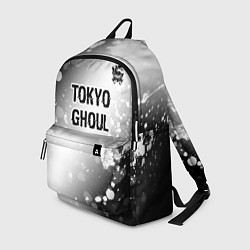 Рюкзак Tokyo Ghoul glitch на светлом фоне: символ сверху, цвет: 3D-принт