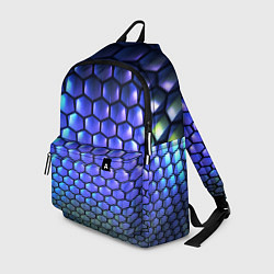Рюкзак Цветные соты - объемная абстракция, цвет: 3D-принт