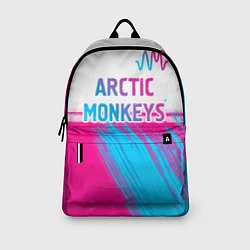 Рюкзак Arctic Monkeys neon gradient style: символ сверху, цвет: 3D-принт — фото 2