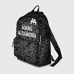 Рюкзак Asking Alexandria glitch на темном фоне: символ св