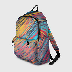 Рюкзак Разноцветные брызги жёлтые и голубые, цвет: 3D-принт