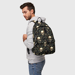 Рюкзак Череп, шишки и хвойные ветки, цвет: 3D-принт — фото 2