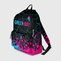 Рюкзак Green Day - neon gradient: символ сверху, цвет: 3D-принт